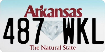 AR license plate 487WKL
