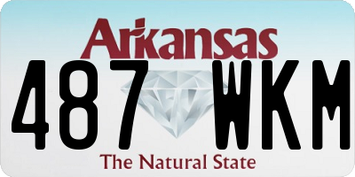 AR license plate 487WKM