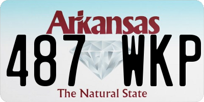 AR license plate 487WKP
