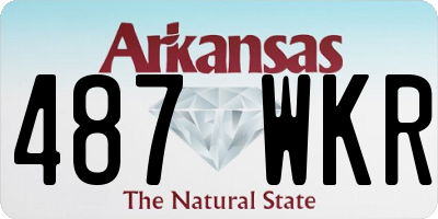 AR license plate 487WKR