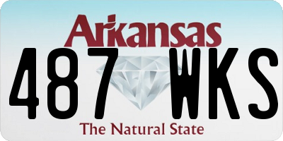 AR license plate 487WKS