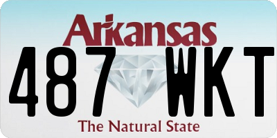 AR license plate 487WKT