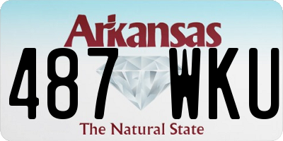 AR license plate 487WKU