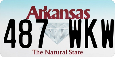 AR license plate 487WKW