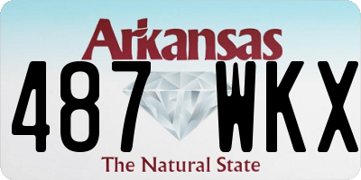 AR license plate 487WKX