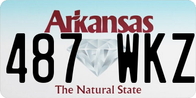 AR license plate 487WKZ