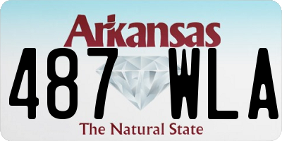 AR license plate 487WLA