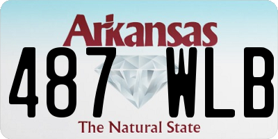 AR license plate 487WLB