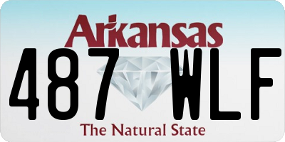 AR license plate 487WLF