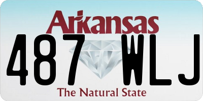 AR license plate 487WLJ