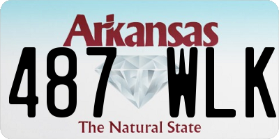 AR license plate 487WLK
