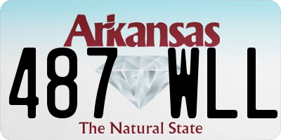 AR license plate 487WLL