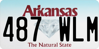 AR license plate 487WLM