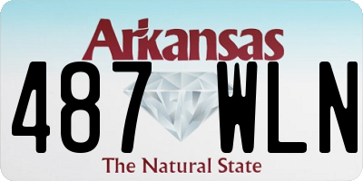AR license plate 487WLN