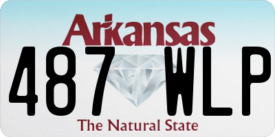 AR license plate 487WLP