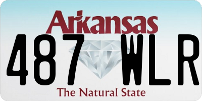 AR license plate 487WLR