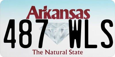 AR license plate 487WLS