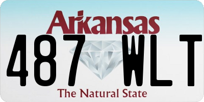 AR license plate 487WLT