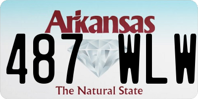 AR license plate 487WLW