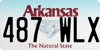 AR license plate 487WLX
