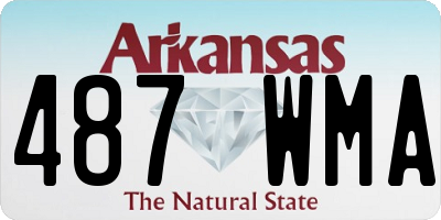 AR license plate 487WMA