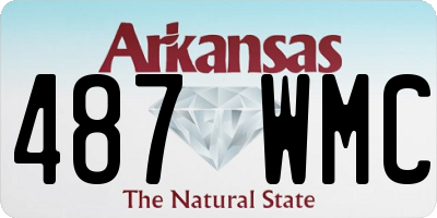 AR license plate 487WMC