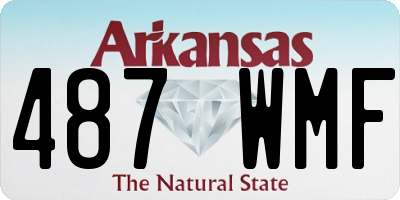AR license plate 487WMF