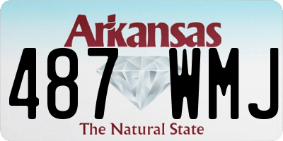 AR license plate 487WMJ