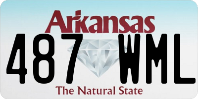 AR license plate 487WML