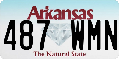 AR license plate 487WMN