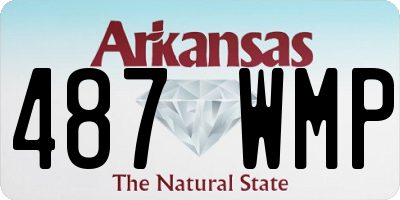 AR license plate 487WMP
