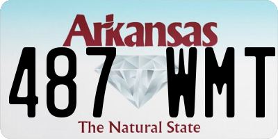 AR license plate 487WMT