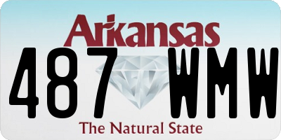 AR license plate 487WMW