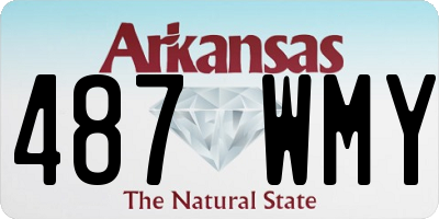 AR license plate 487WMY