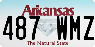 AR license plate 487WMZ