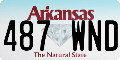 AR license plate 487WND