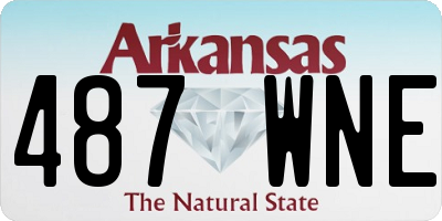 AR license plate 487WNE