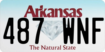 AR license plate 487WNF