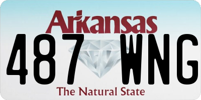 AR license plate 487WNG
