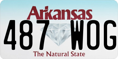 AR license plate 487WOG