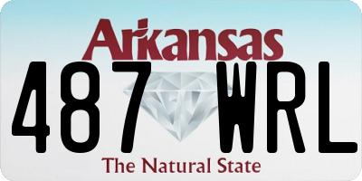 AR license plate 487WRL
