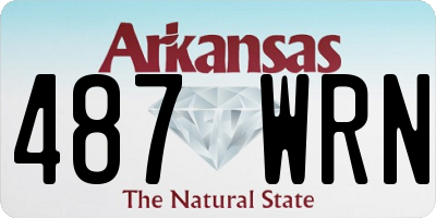AR license plate 487WRN