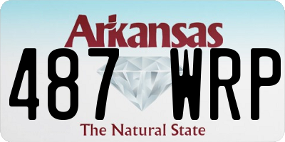 AR license plate 487WRP