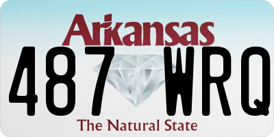 AR license plate 487WRQ