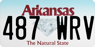 AR license plate 487WRV