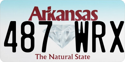 AR license plate 487WRX