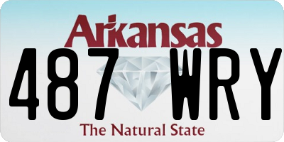 AR license plate 487WRY