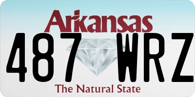 AR license plate 487WRZ