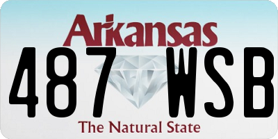 AR license plate 487WSB
