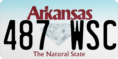 AR license plate 487WSC